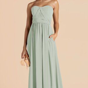 Birdy Grey | Grace Convertible Bridesmaid Dress - Sage Chiffon | Size M